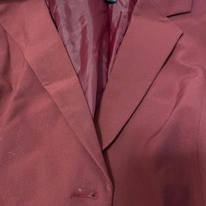 Burgundy 2 piece plus size suit. Only worn twice